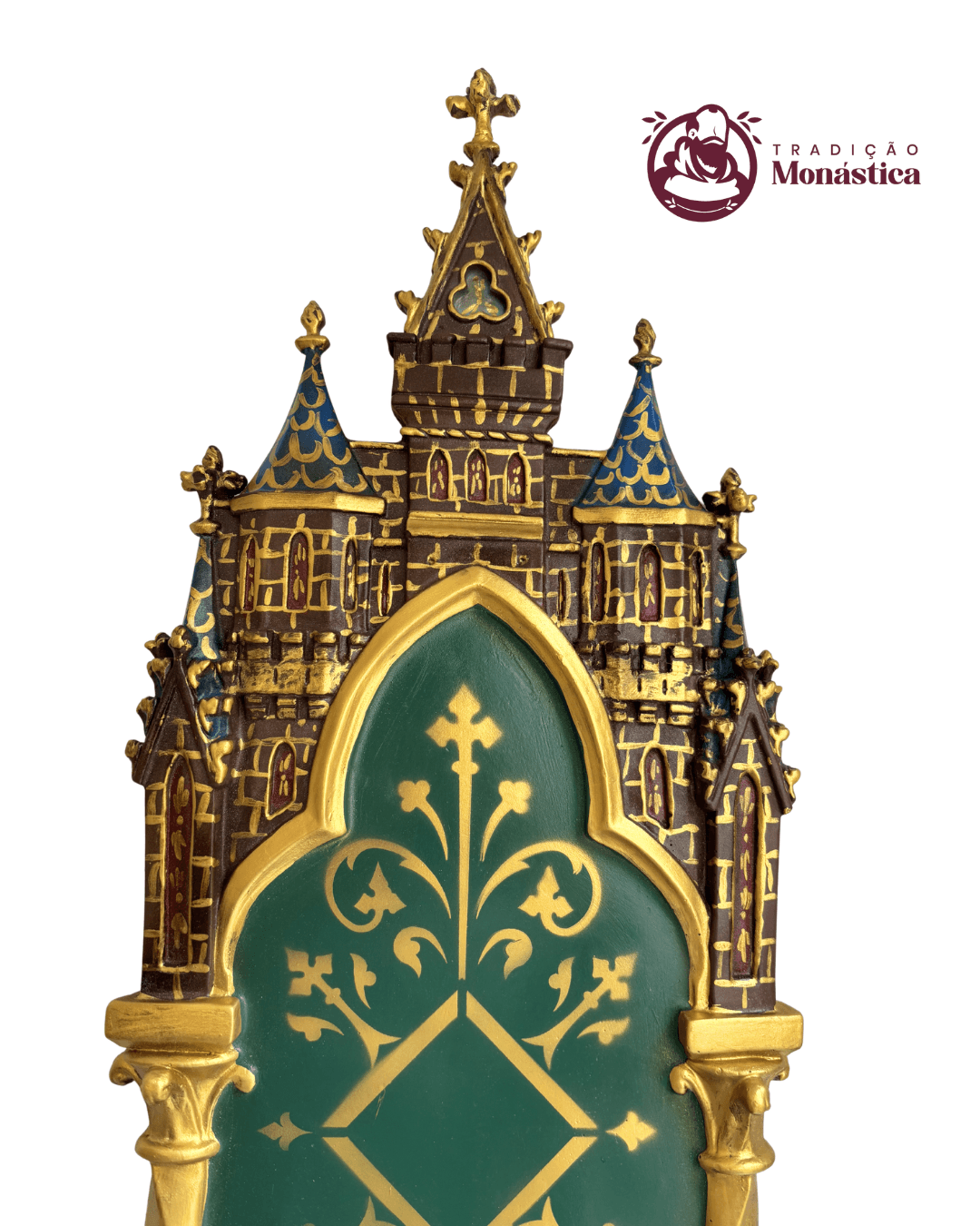 Oratório Peanha Gótica Castelo 90cm Policromada - 5