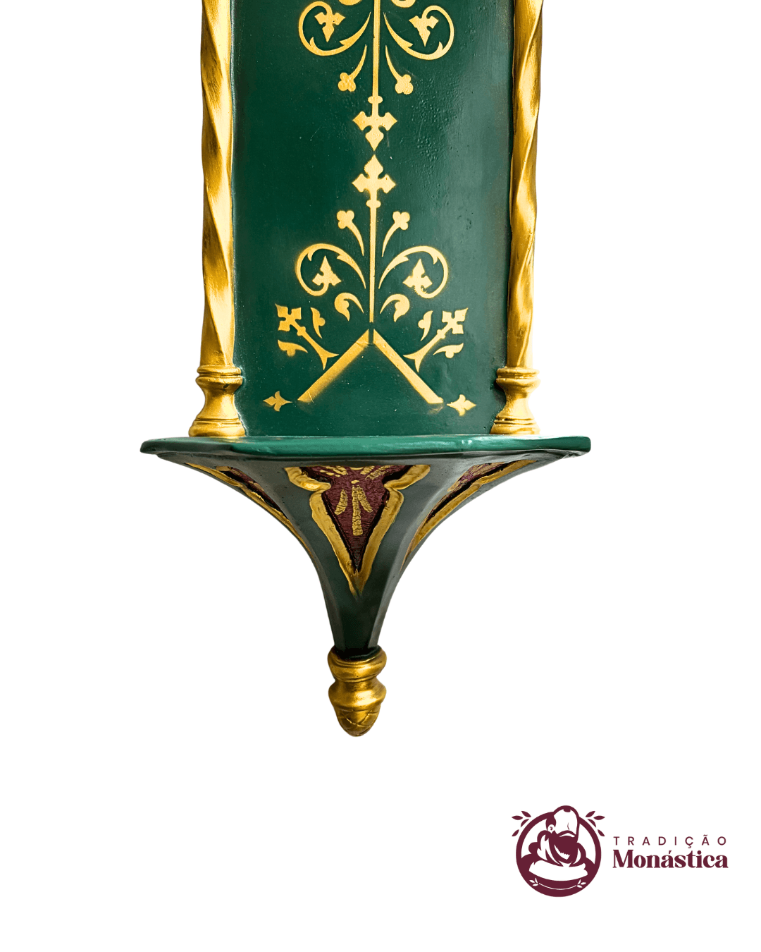 Oratório Peanha Gótica Castelo 90cm Policromada - 6