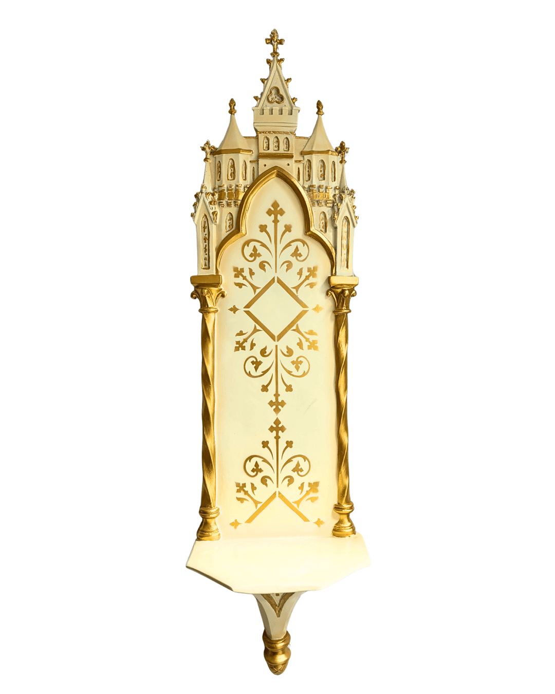 Oratório Peanha Gótica Castelo 90cm Policromada - 7
