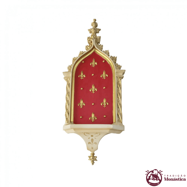 Peanha Oratório 54cm Vermelha Peanha Oratório 54cm Vermelha