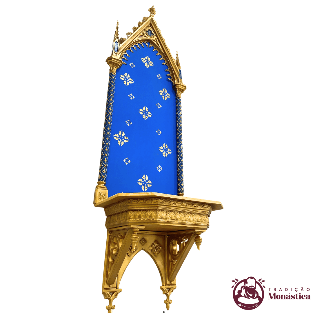 Peanha Oratório Gótico 260cm Azul - 3