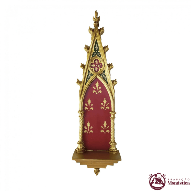 Peanha Oratório Gótico 45cm Vermelha Peanha Oratório Gótico 45cm Vermelha