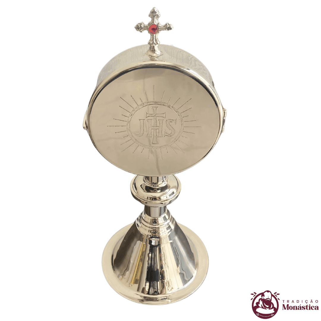 Píxide Banhado em níquel - Hóstia de 8cm - 1