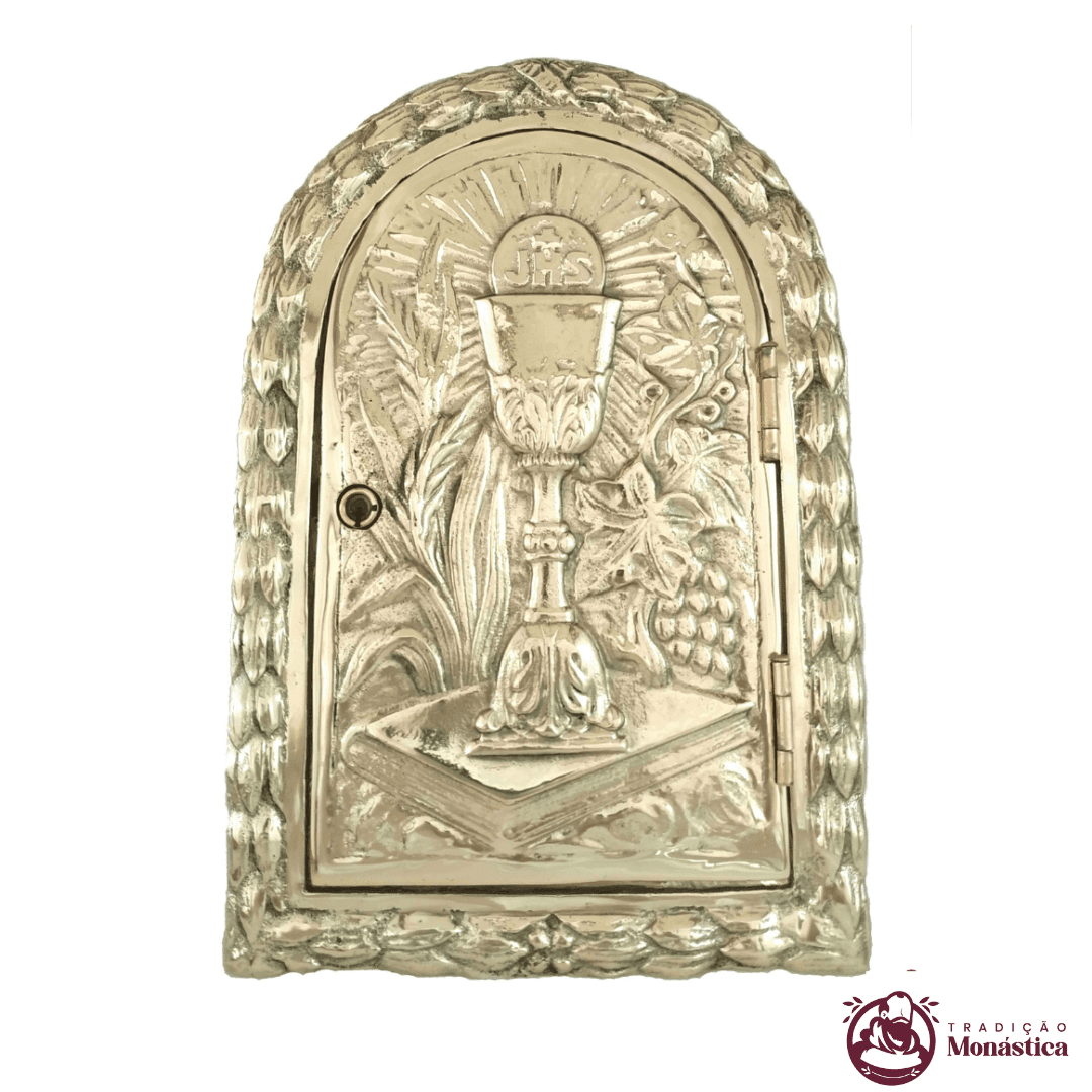 Porta de Sacrário Feita Em Bronze - Igrejas e Capelas - 31x21 - 1