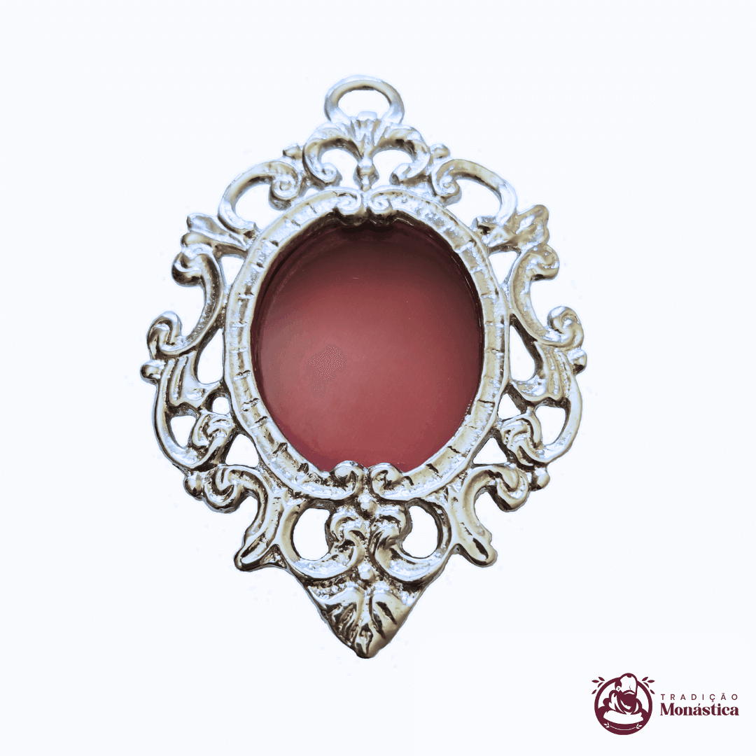 Relicário/Teca para Relíquia de Santos Grande - Niquelada Relicário/Teca para Relíquia de Santos Grande - Niquelada