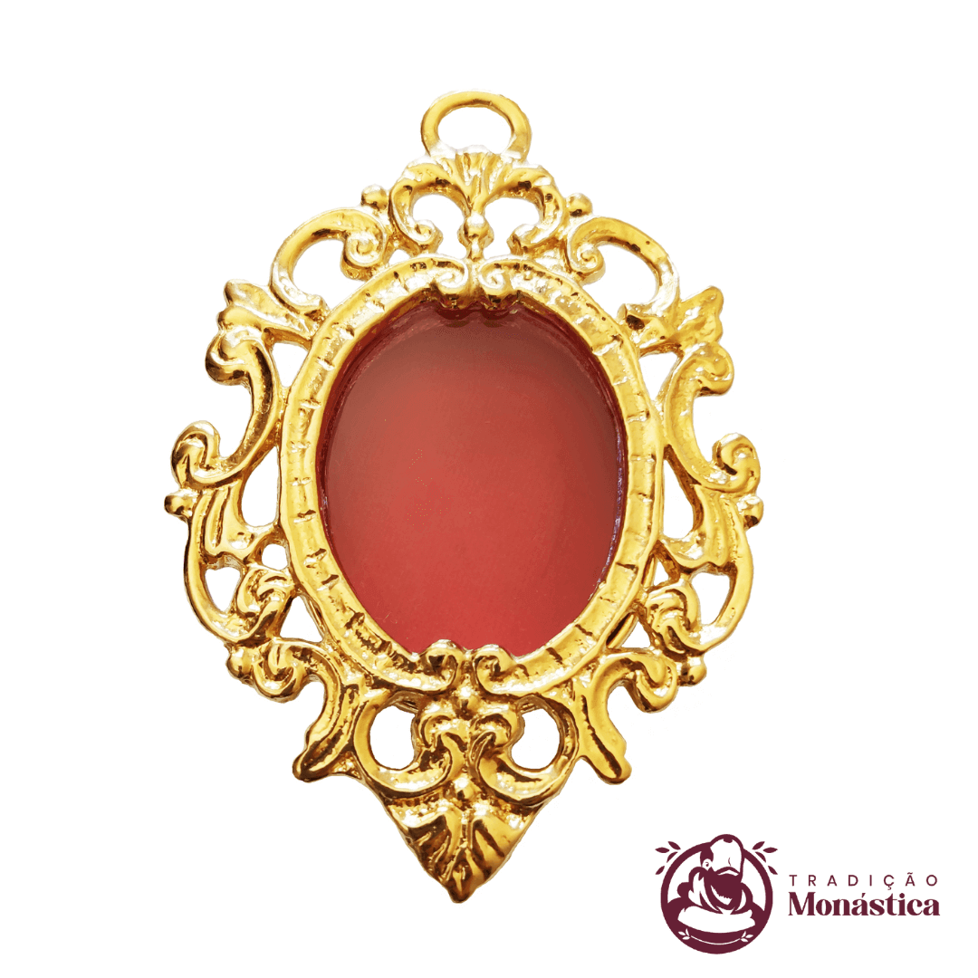 Relicário/Teca para Relíquia de Santos Grande - Banhado A Ouro Relicário/Teca para Relíquia de Santos Grande - Banhado A Ouro