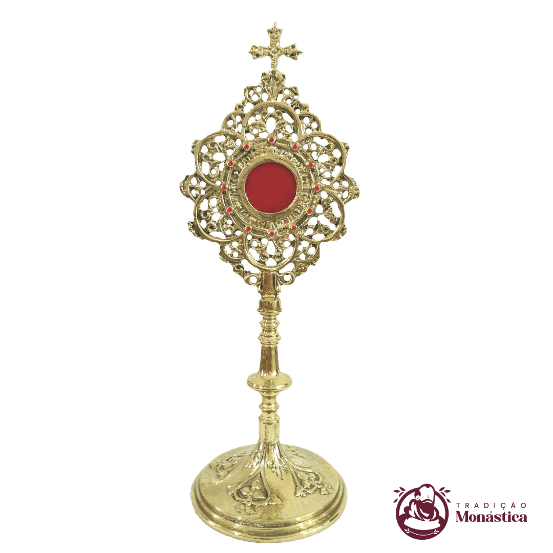 Relicário Católico de Bronze Trabalhado - 32cm - 1