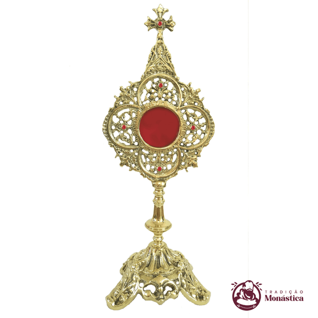 Relicário Católico De Bronze Trabalhado - 34cm Relicário Católico De Bronze Trabalhado - 34cm
