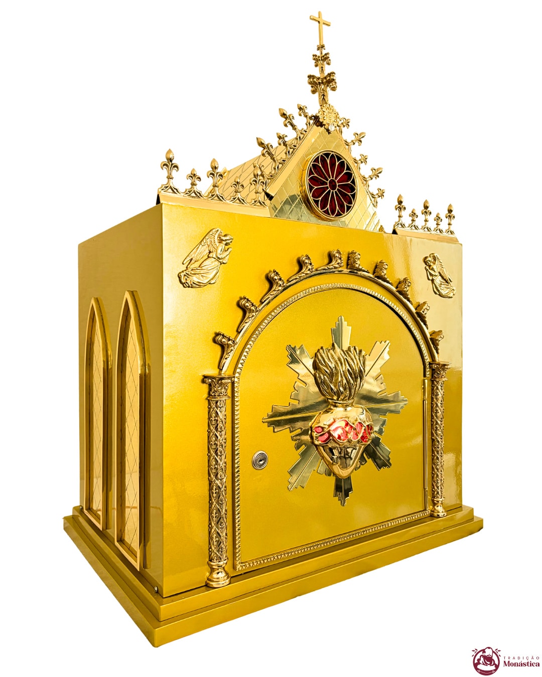 Sacrário Basílica Gótico em Latão Dourado - 78cm Sacrário Basílica Gótico em Latão Dourado - 78cm