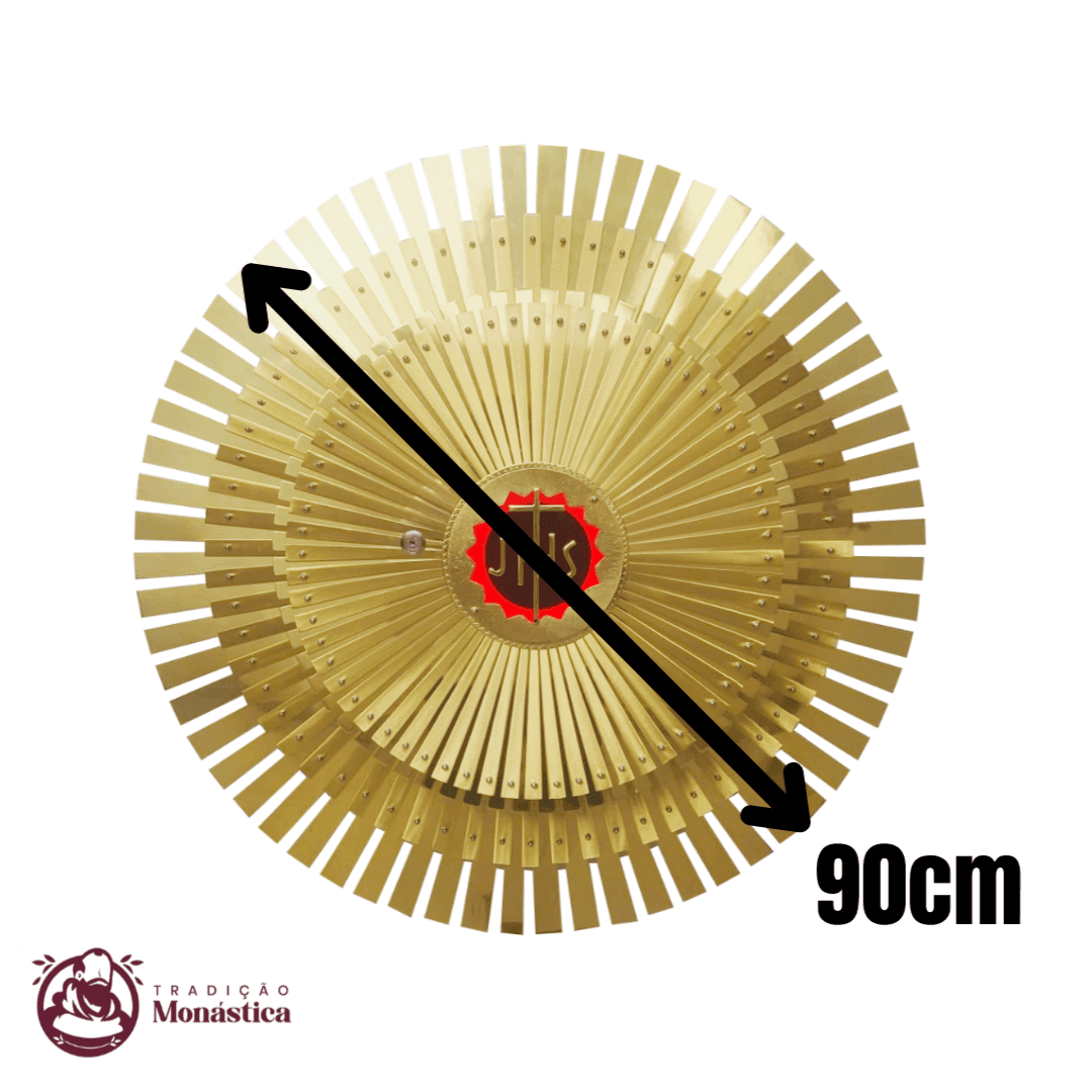 Sacrário JHS Raiado Redondo com Luz Frontal - para Embutir na Parede - 4