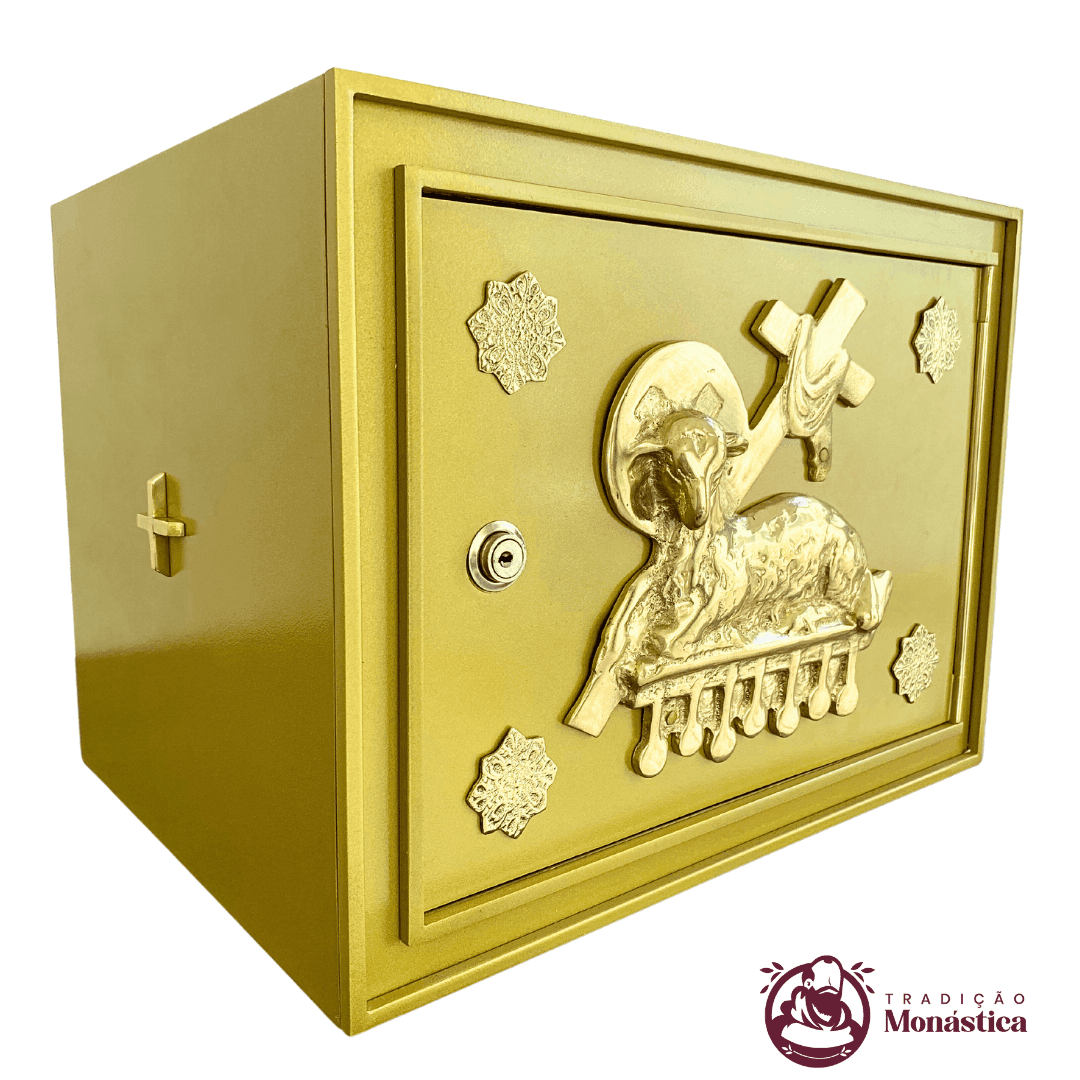 Sacrário tamanho Médio com Aplique de Cordeiro - 2