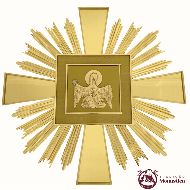 Sacrário Raiado com Aplique Pelicano - para Embutir na Parede Sacrário Raiado com Aplique Pelicano - para Embutir na Parede