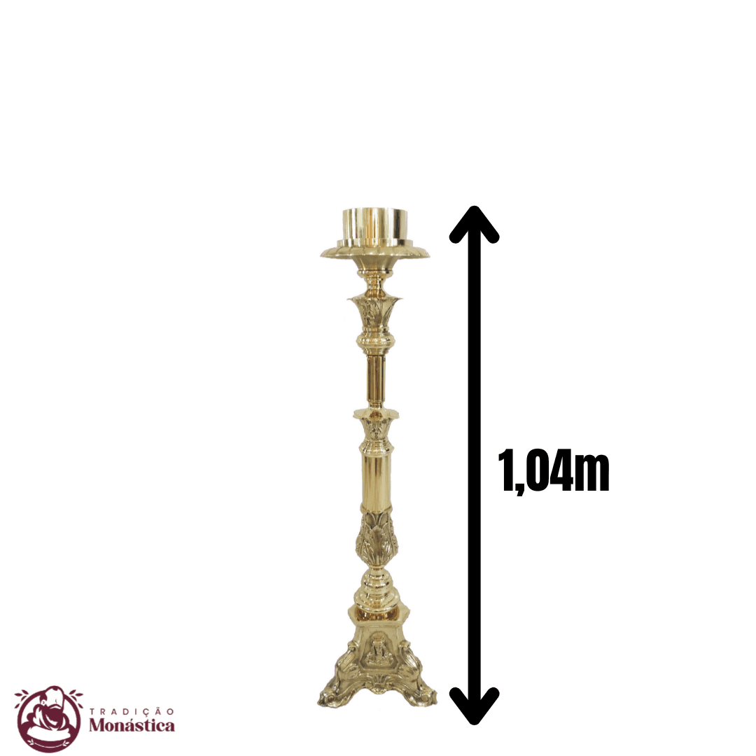 Castiçal Coroa Do Advento, Círio e Vela De Altar - Grande - Base JMJ - 3 Em 1 - 6