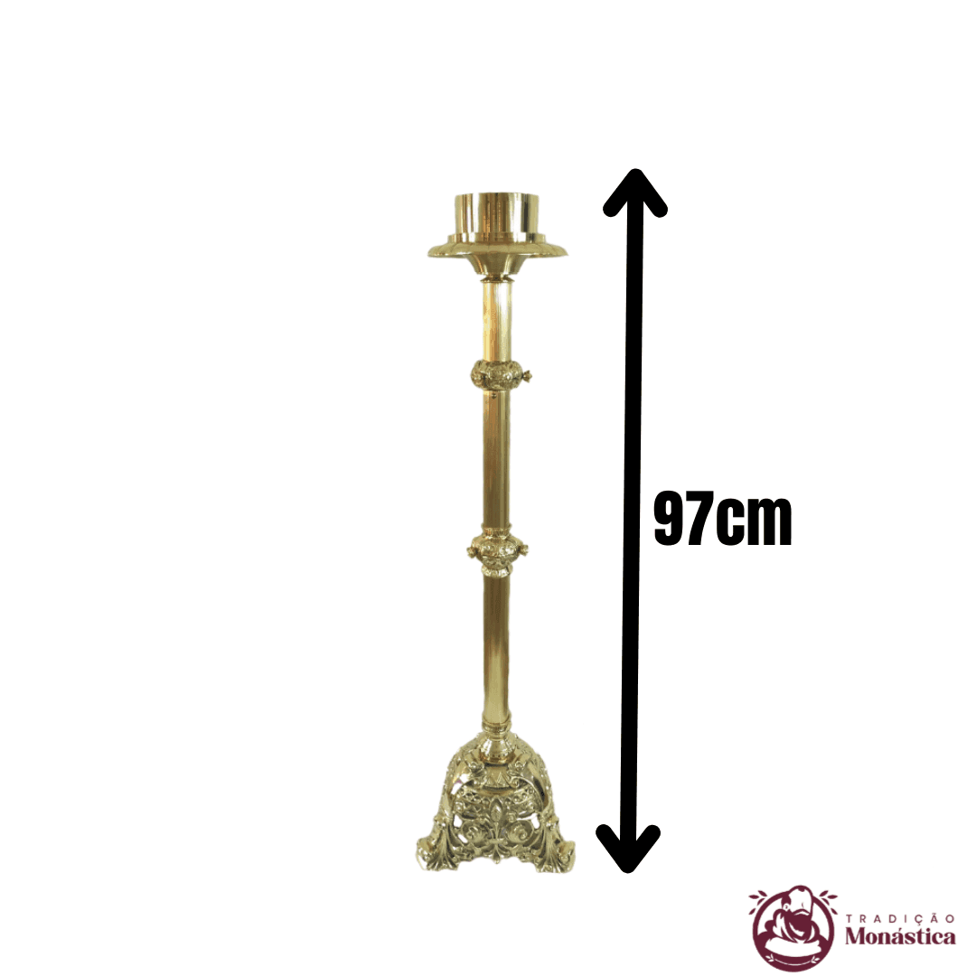 Castiçal Coroa Do Advento, Círio e Vela De Altar - Pequena - Nossa Senhora - 3 Em 1 - 3