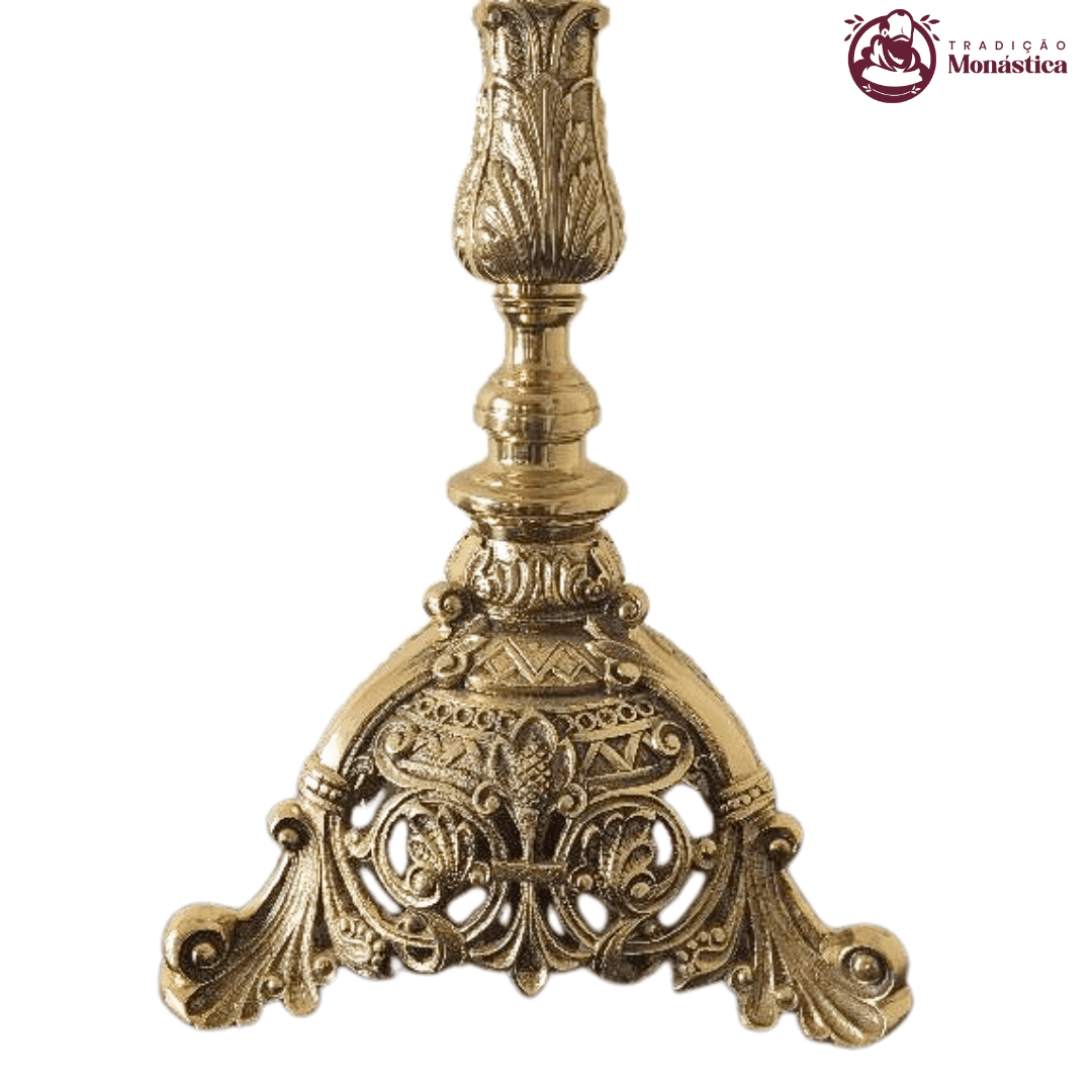 Castiçal Coroa Do Advento, Círio e Vela de Altar - Grande - NSRA - 3 Em 1 - 2