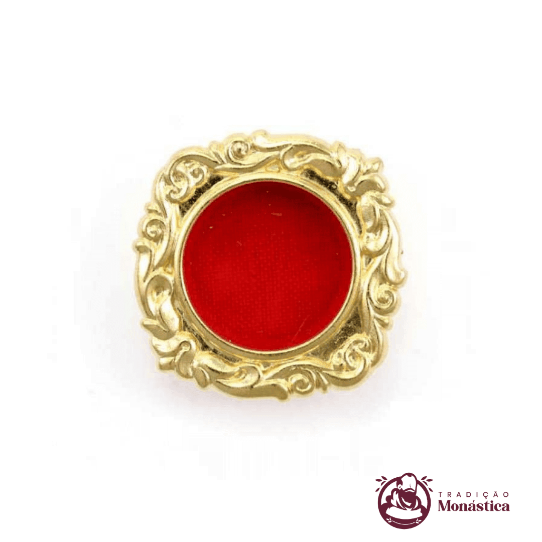 Teca para Relíquia de Santos Banhado a Ouro - TE01 - 1