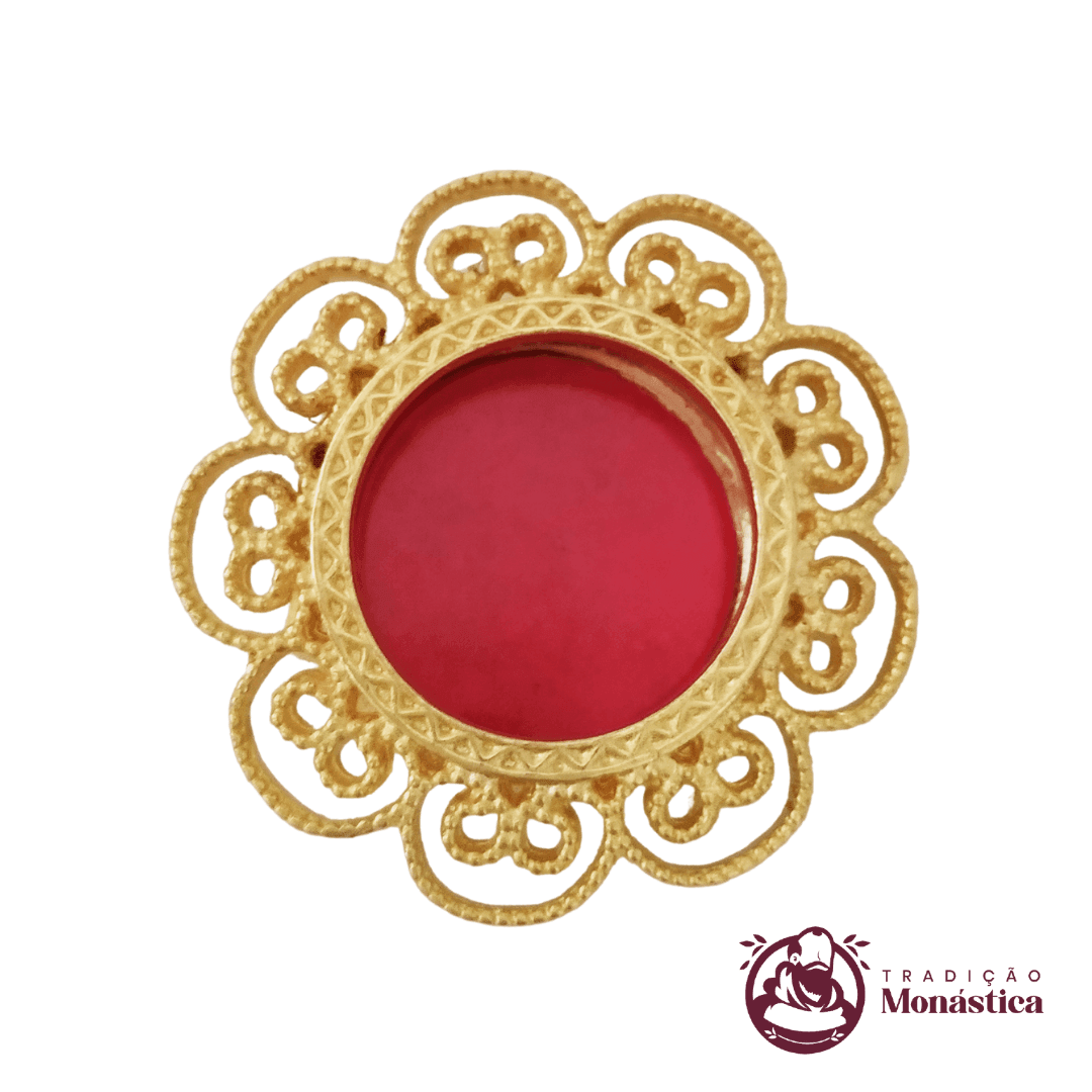 Teca para Relíquia de Santos Banhado a Ouro -TE05 Teca para Relíquia de Santos Banhado a Ouro -TE05