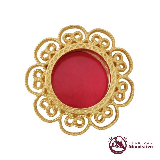 Teca para Relíquia de Santos Banhado a Ouro -TE05 Teca para Relíquia de Santos Banhado a Ouro -TE05