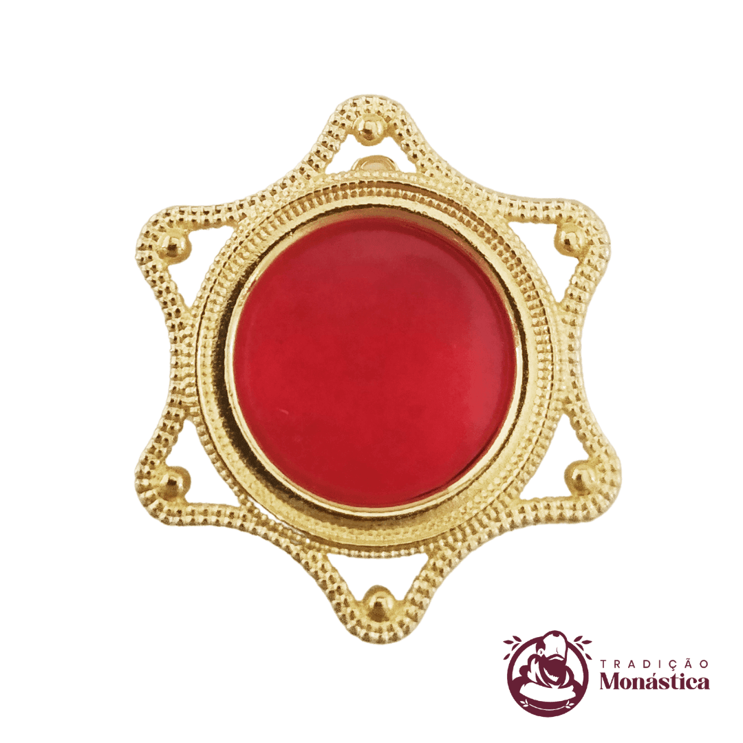 Teca para Relíquia de Santos Banhado a Ouro -TE07 Teca para Relíquia de Santos Banhado a Ouro -TE07