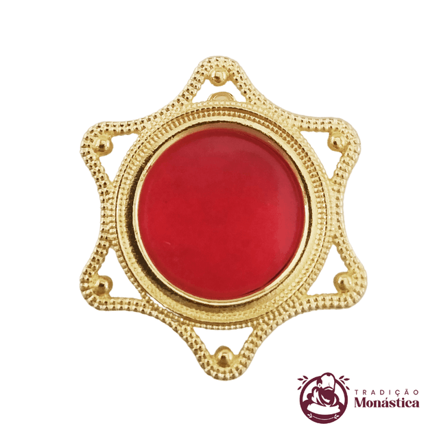 Teca para Relíquia de Santos Banhado a Ouro -TE07 Teca para Relíquia de Santos Banhado a Ouro -TE07