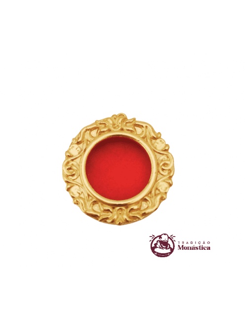 Teca para Relíquia de Santos Banhado a Ouro -Te14 (Diâmetro Interno Grande) - 1