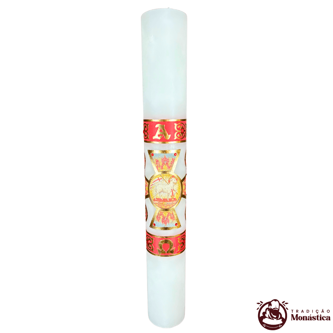 Vela Círio Pascal - Aplicação Cordeiro 02 Vela Círio Pascal - Aplicação Cordeiro 02