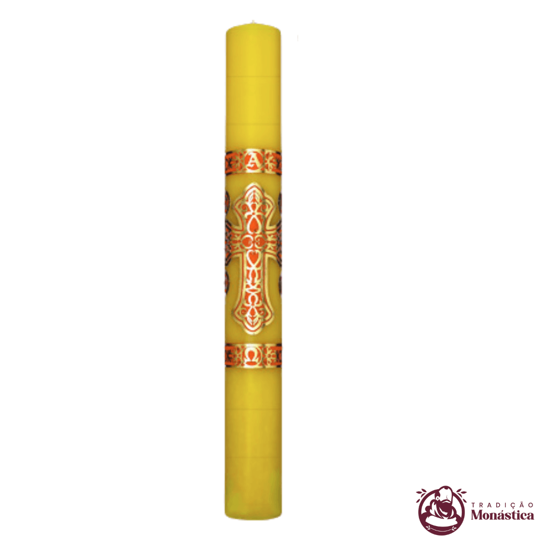 Vela Círio Pascal - Aplicação Cruz Vela Círio Pascal - Aplicação Cruz