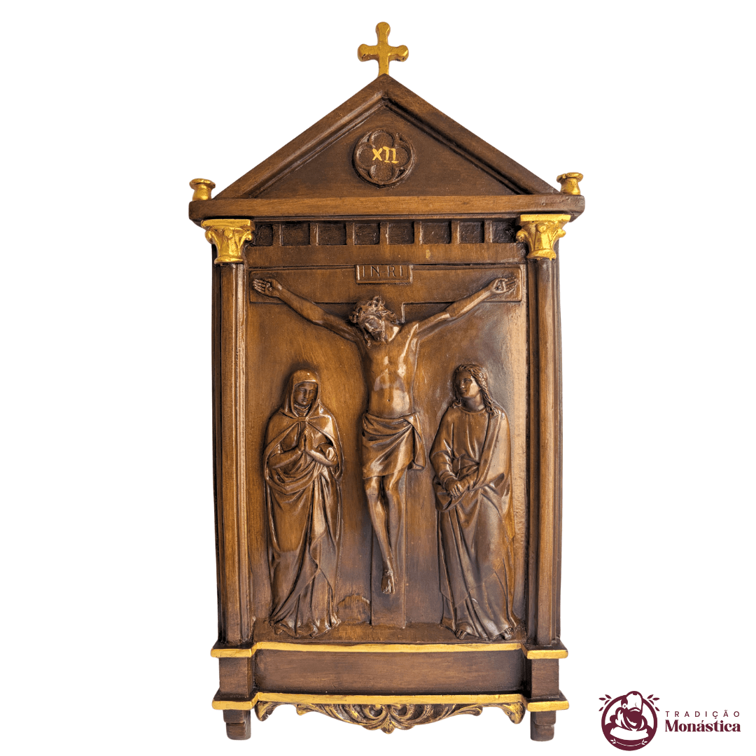 Via Sacra feita em Resina com 15 Estações - Madeira Romana - 13